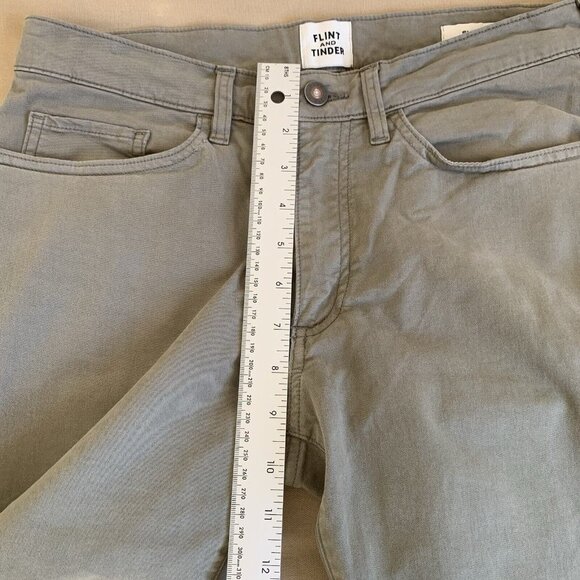 Flint and Tinder Men 29x30 Khaki Slim Fit Cotton Stretch 365 Pants Pockets Chino - Picture 10 of 14